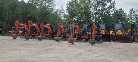Mini excavator lineup