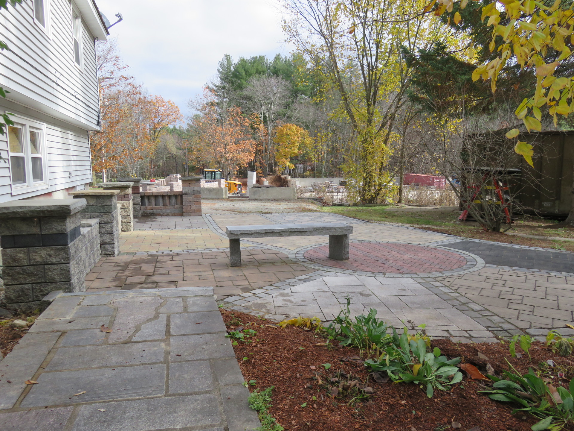 Unilock patio installation